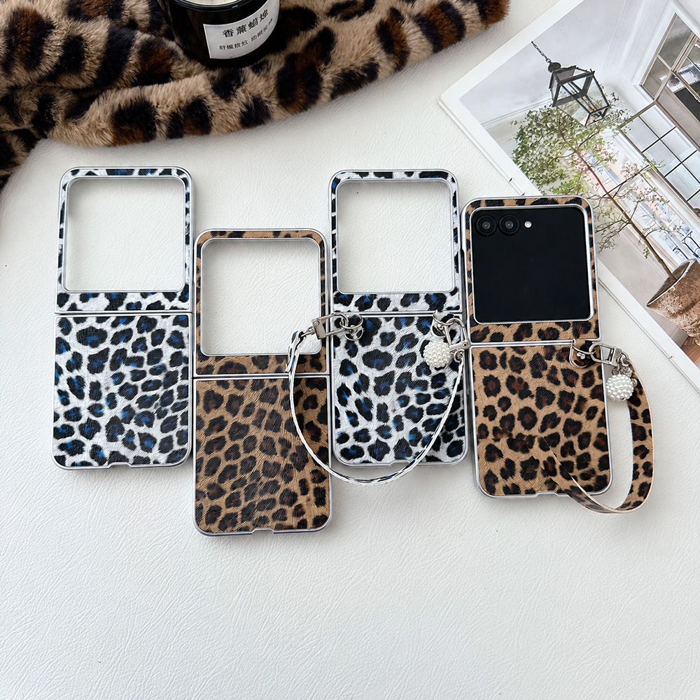 Women'S Vintage Accessories - Складной чехол-флип с леопардовым принтом для
