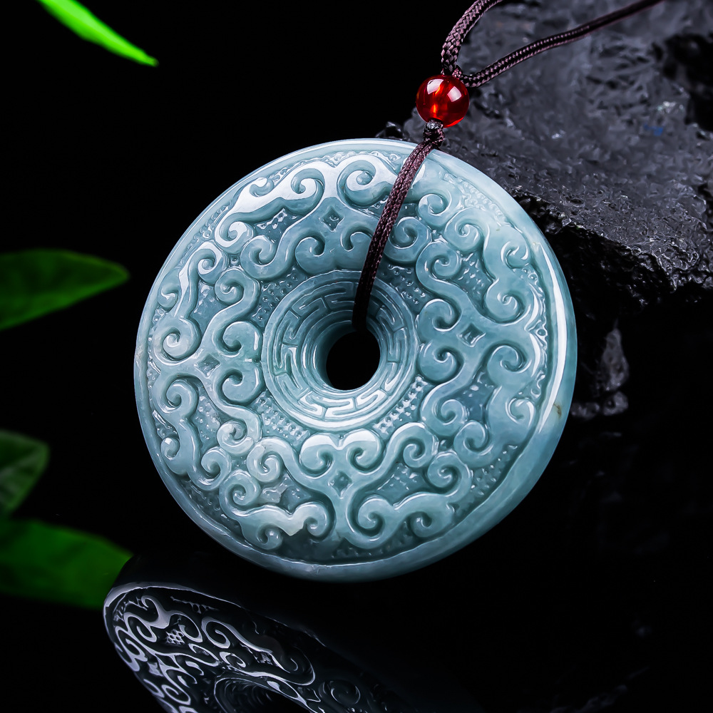 Women'S Vintage Accessories - Натуральный бирманский нефритовый кулон-цветок, винтажное дизайнерское