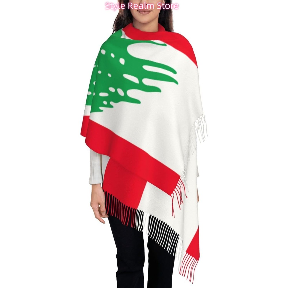 Women Accessories Lebanon - Шарф из полиэстера с принтом флага