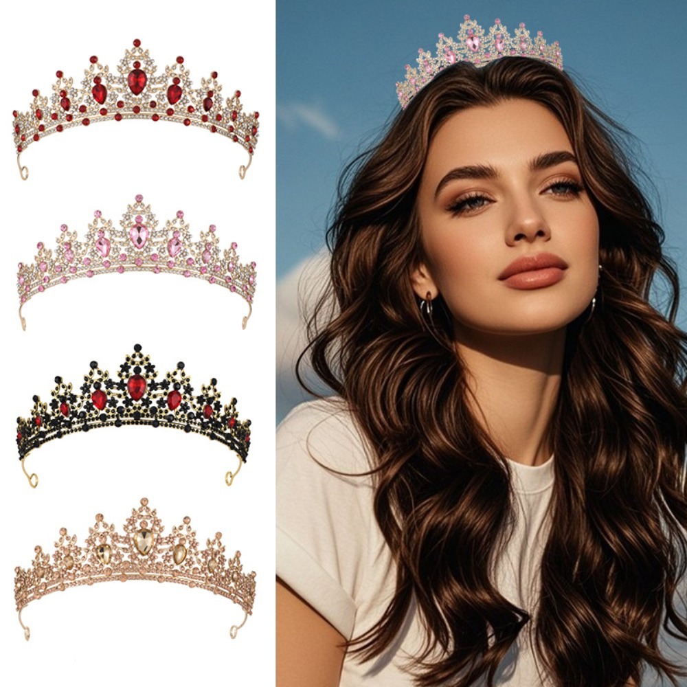 Women'S Vintage Accessories - Винтажная корона-тиара с листьями и стразами,