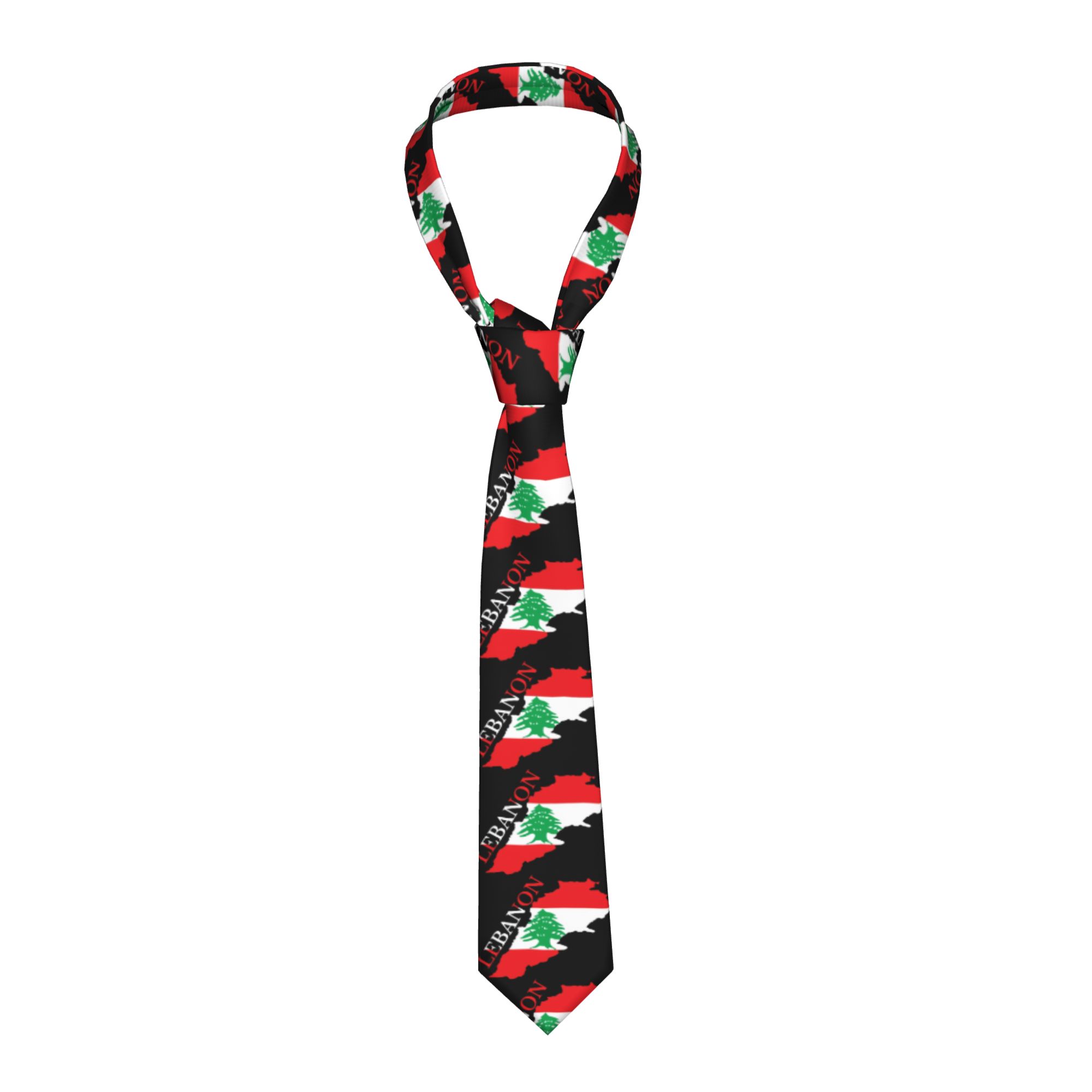 Women Accessories Lebanon - Галстук с картой флага Ливана, для