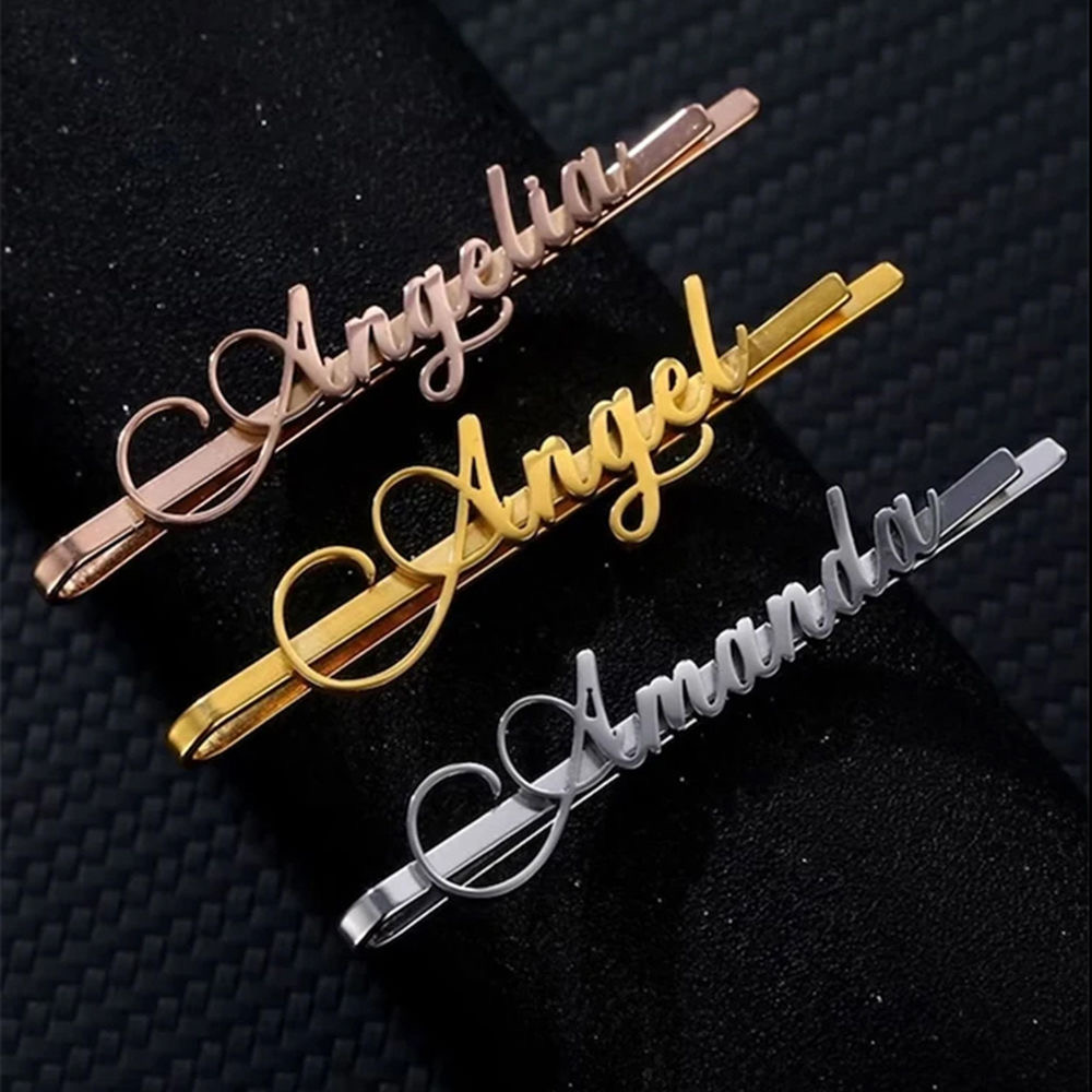 Women Accessories Name - Заколки для волос с индивидуальным именем,