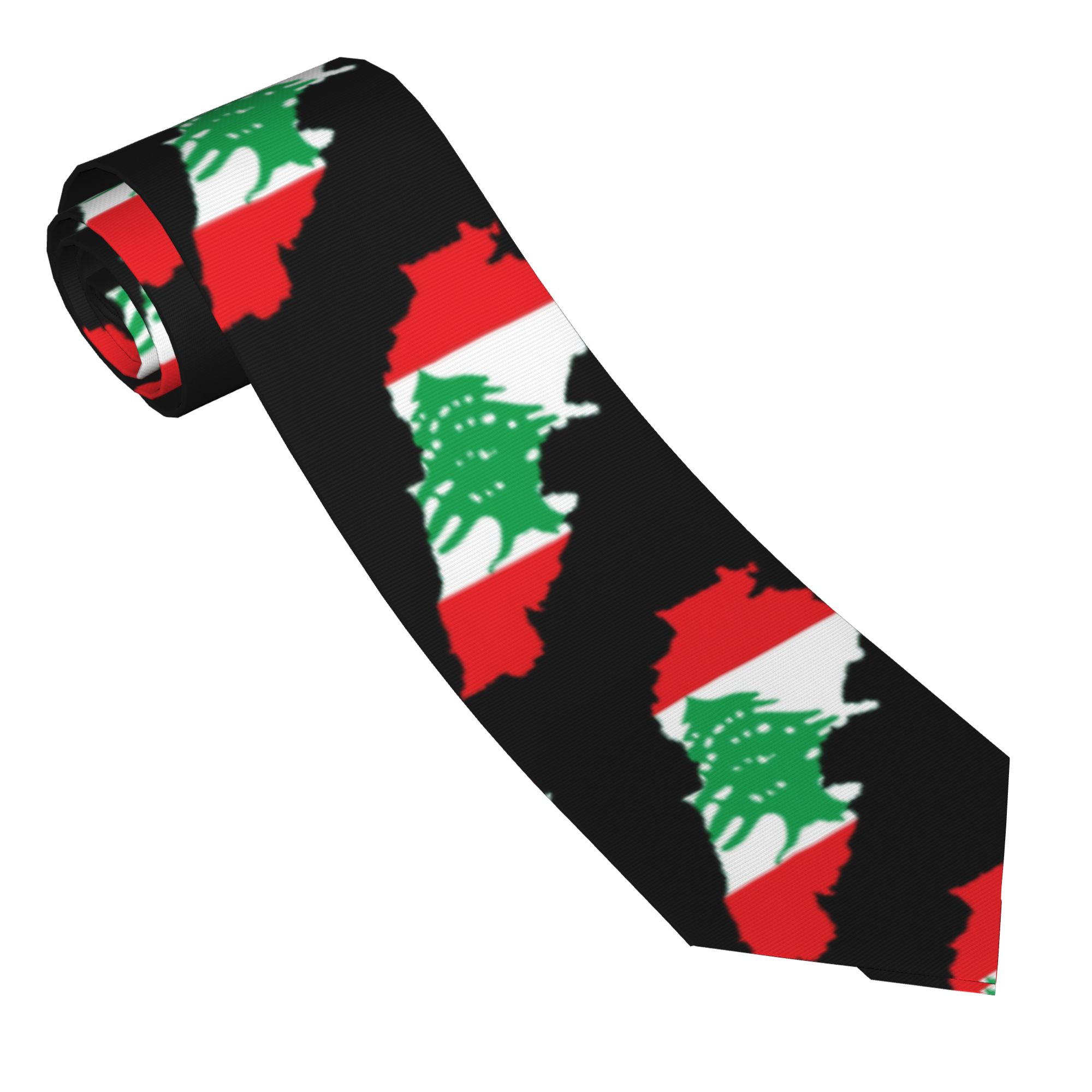 Галстук с картой флага Ливана, – обзор и цена Women Accessories Lebanon