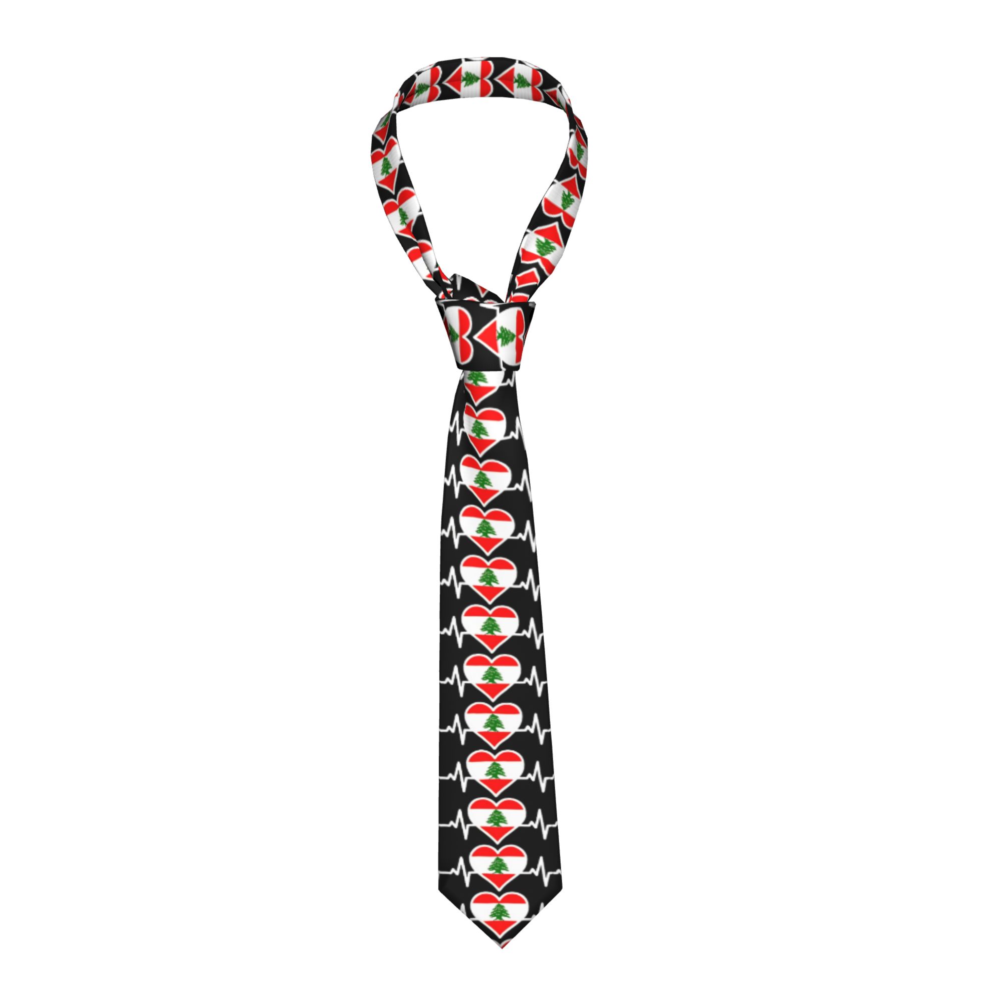 Галстук с флагом Ливана и серд – обзор и цена Women Accessories Lebanon